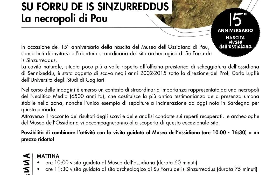 Morire nella Preistoria. Su Forru de is Sinzurreddus: la necropoli di Pau