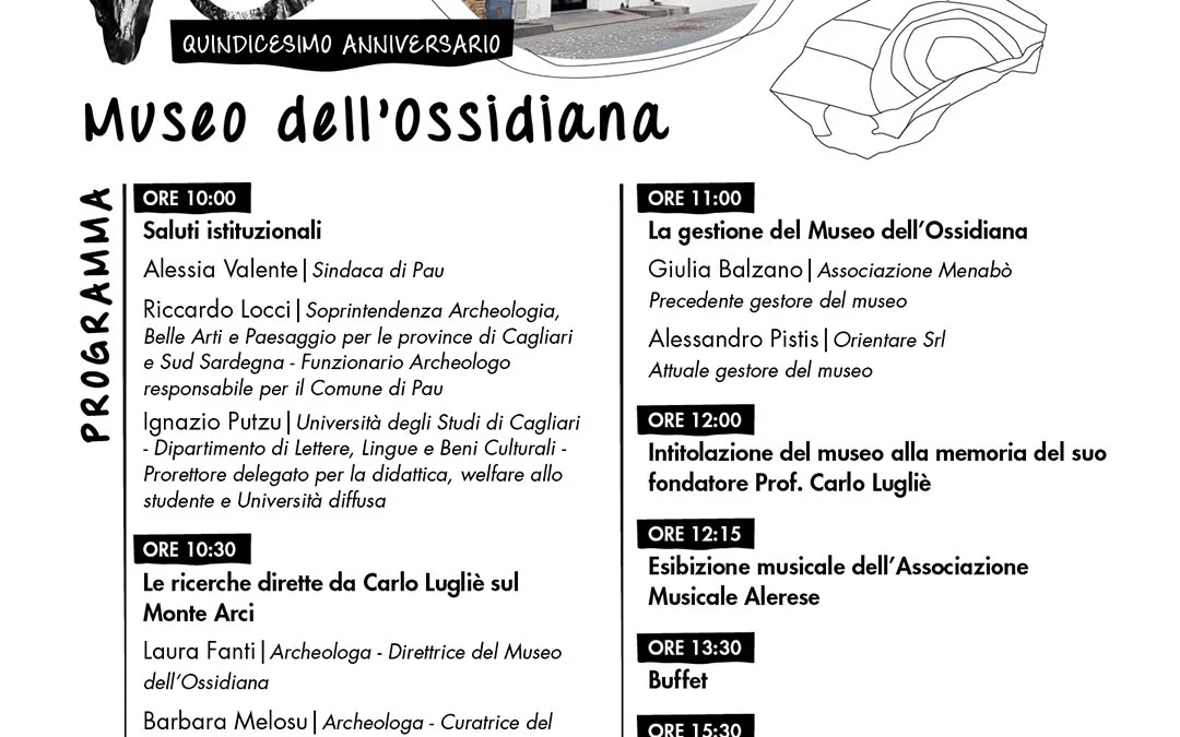15° anniversario del Museo dell’ossidiana
